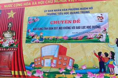 CHUYÊN ĐỀ “XÂY DỰNG TÌNH BẠN ĐẸP, NÓI KHÔNG VỚI BẠO LỰC HỌC ĐƯỜNG” CỦA TRƯỜNG TIỂU HỌC QUANG TRUNG PHƯỜNG BUÔN HỒ