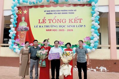 LỄ RA TRƯỜNG – DẤU ẤN TUỔI THƠ, CHẮP CÁNH ƯỚC MƠ CHO HỌC SINH LỚP 5